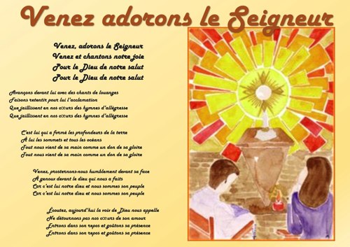 Venez adorons le Seigneur Venez adorons le Seigneur